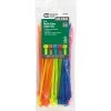 8 in. Cable Tie, Assorted (100-Pack) by Commercial Electric -Eaton Sales assorted commercial electric cable zip ties gt 200st colors 100 64 1000