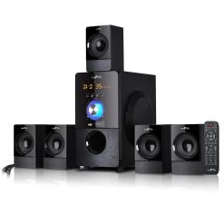 5.1-Channel Surround Sound Bluetooth Speaker System in Black by BEFREE SOUND