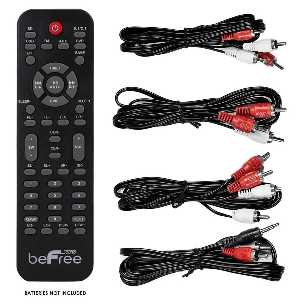 5.1-Channel Surround Sound Bluetooth Speaker System in Black by BEFREE SOUND 8 5.1-Channel Surround Sound Bluetooth Speaker System in Black by BEFREE SOUND - Image 6