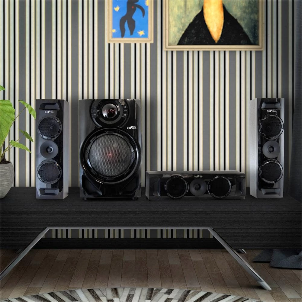 5.1-Channel Surround Sound Bluetooth Speaker System in Black by BEFREE SOUND 7 5.1-Channel Surround Sound Bluetooth Speaker System in Black by BEFREE SOUND - Image 5