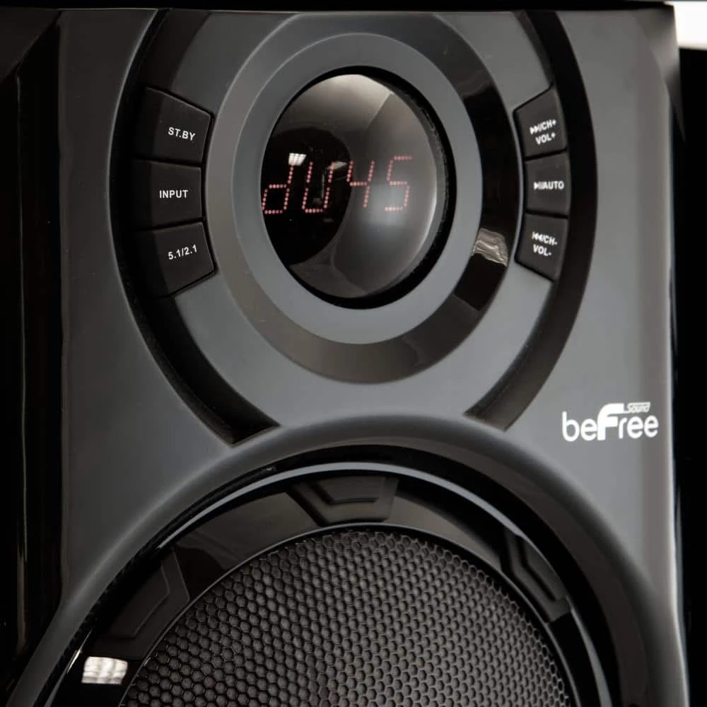 5.1-Channel Surround Sound Bluetooth Speaker System in Black by BEFREE SOUND 6 5.1-Channel Surround Sound Bluetooth Speaker System in Black by BEFREE SOUND - Image 4