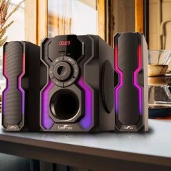 2.1-Channel Bluetooth Multimedia Wired Speaker Stereo Shelf System by BEFREE SOUND 11 2.1-Channel Bluetooth Multimedia Wired Speaker Stereo Shelf System by BEFREE SOUND -Eaton Sales befree sound stereo systems 985106069m 44 1000
