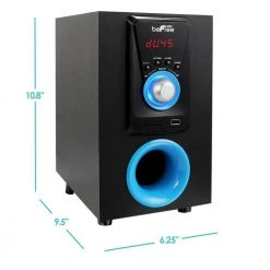 5.1-Channel Surround Sound Bluetooth Speaker System in Blue by BEFREE SOUND -Eaton Sales befree sound stereo systems 98592793m 1f 1000