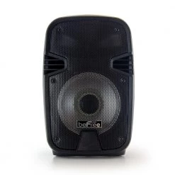 8 in. 400-Watt Bluetooth Portable Party Speaker with USB, SD Input and Reactive Lights by BEFREE SOUND