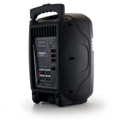 8 in. 400-Watt Bluetooth Portable Party Speaker with USB, SD Input and Reactive Lights by BEFREE SOUND -Eaton Sales black befree sound portable audio video 985100187m c3 1000