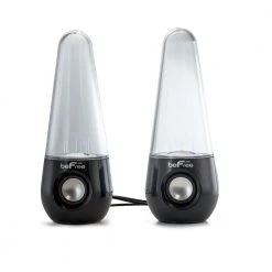 Bluetooth LED Dancing Water Multimedia Speakers in Black by BEFREE SOUND -Eaton Sales black befree sound portable audio video 985102278m 44 1000