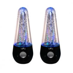 Bluetooth LED Dancing Water Multimedia Speakers in Black by BEFREE SOUND