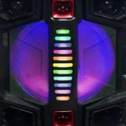 Dual 12 in. Subwoofer Portable Bluetooth Party Speaker with Wireless Microphone by BEFREE SOUND 10 Dual 12 in. Subwoofer Portable Bluetooth Party Speaker with Wireless Microphone by BEFREE SOUND -Eaton Sales black befree sound portable audio video 985102852m a0 1000