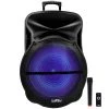 Portable Rechargeable Bluetooth Party Speaker with Sound Reactive LED Party Lights by BEFREE SOUND -Eaton Sales black befree sound portable audio video 985106466m 64 1000