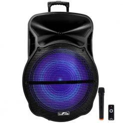 Eaton Sales 10 Portable Rechargeable Bluetooth Party Speaker with Sound Reactive LED Party Lights by BEFREE SOUND