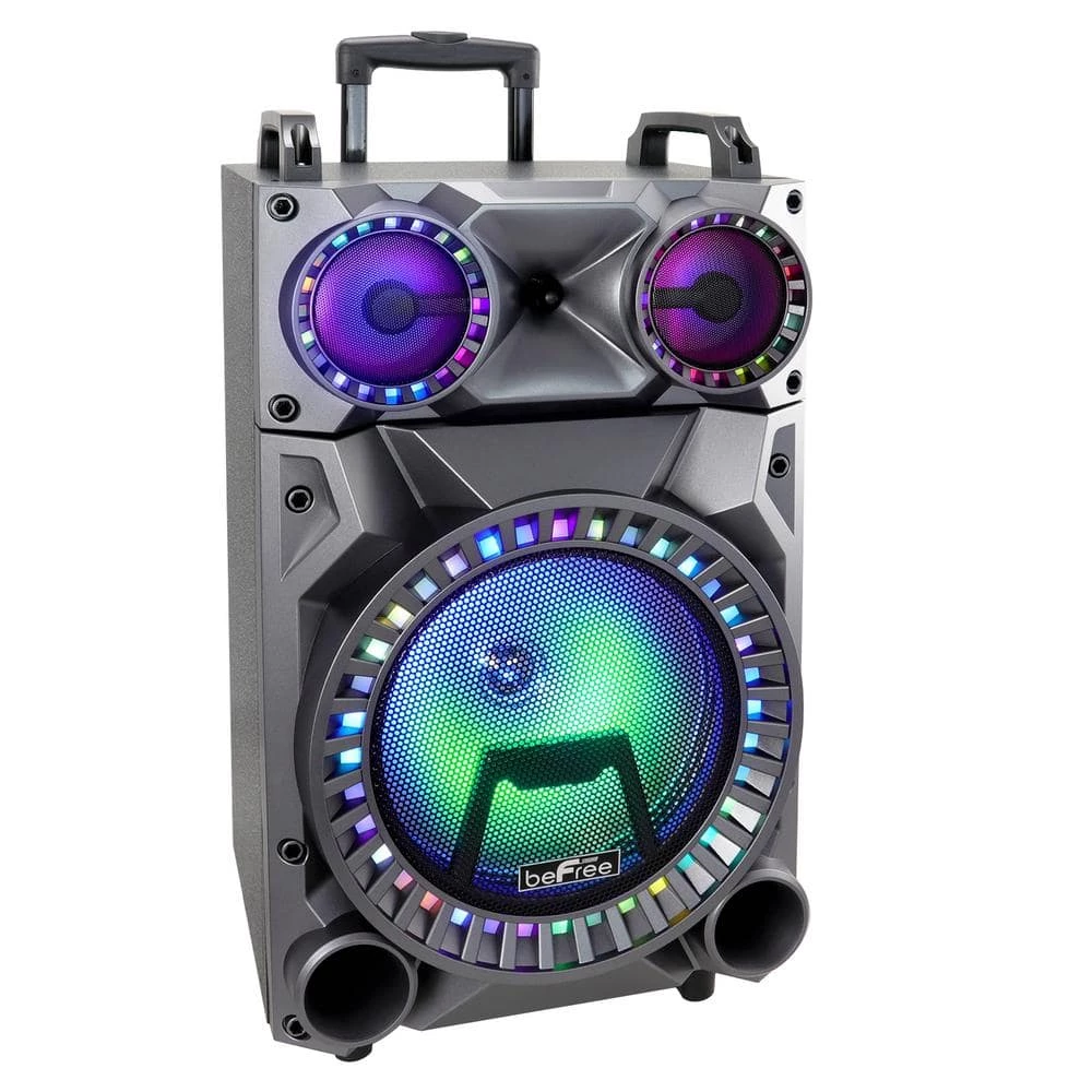 12 in. Portable Rechargeable Bluetooth Party Speaker by BEFREE SOUND 3 12 in. Portable Rechargeable Bluetooth Party Speaker by BEFREE SOUND