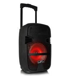 8 in. 400-Watt Bluetooth Portable Party PA Speaker System with Illuminating Lights by BEFREE SOUND