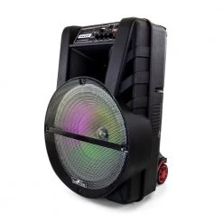 15 in. Bluetooth Portable Party Speaker with LED Lights by BEFREE SOUND -Eaton Sales black befree sound portable audio video 985116044m 44 1000