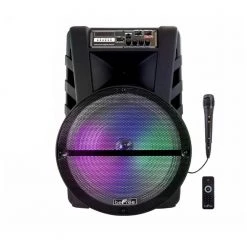 15 in. Bluetooth Portable Party Speaker with LED Lights by BEFREE SOUND
