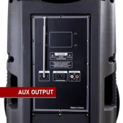 15 in. Bluetooth Portable Party Speaker with LED Lights by BEFREE SOUND -Eaton Sales black befree sound portable audio video 985116044m fa 1000