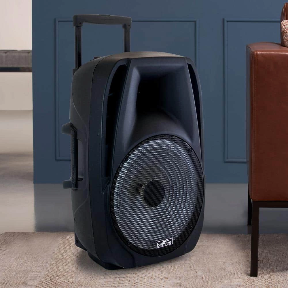 15 in. Portable Bluetooth Speaker with Sound/Volume Reactive Lights by BEFREE SOUND 10 15 in. Portable Bluetooth Speaker with Sound/Volume Reactive Lights by BEFREE SOUND - Image 8