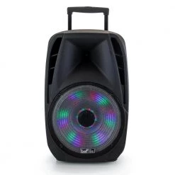 15 in. Portable Bluetooth Speaker with Sound/Volume Reactive Lights by BEFREE SOUND 16 15 in. Portable Bluetooth Speaker with Sound/Volume Reactive Lights by BEFREE SOUND -Eaton Sales black befree sound portable audio video 98592772m fa 1000