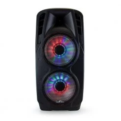 Double 12 in. Subwoofer Portable Bluetooth Party PA Speaker by BEFREE SOUND -Eaton Sales black befree sound portable audio video 98595831m fa 1000