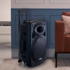 15 in. 900-Watt Bluetooth Powered Portable PA Party Speaker by BEFREE SOUND 14 15 in. 900-Watt Bluetooth Powered Portable PA Party Speaker by BEFREE SOUND -Eaton Sales black befree sound portable audio video 98595833m fa 1000