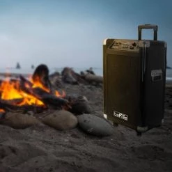 Sleek 10 in. Professional Portable Bluetooth PA Speaker with Microphone by BEFREE SOUND -Eaton Sales black befree sound portable audio video 98597502m fa 1000