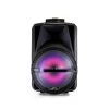 12 in. Bluetooth Rechargeable Portable PA Party Speaker with Reactive LED Lights by BEFREE SOUND -Eaton Sales black befree sound speakers 985112791m 64 1000
