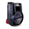 12 in. Bluetooth Rechargeable Portable PA Party Speaker with Reactive LED Lights by BEFREE SOUND -Eaton Sales black befree sound speakers 985112792m 64 1000