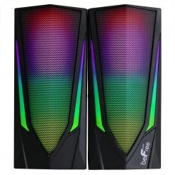 2.0 Computer Gaming Speakers with LED RGB Lights by BEFREE SOUND