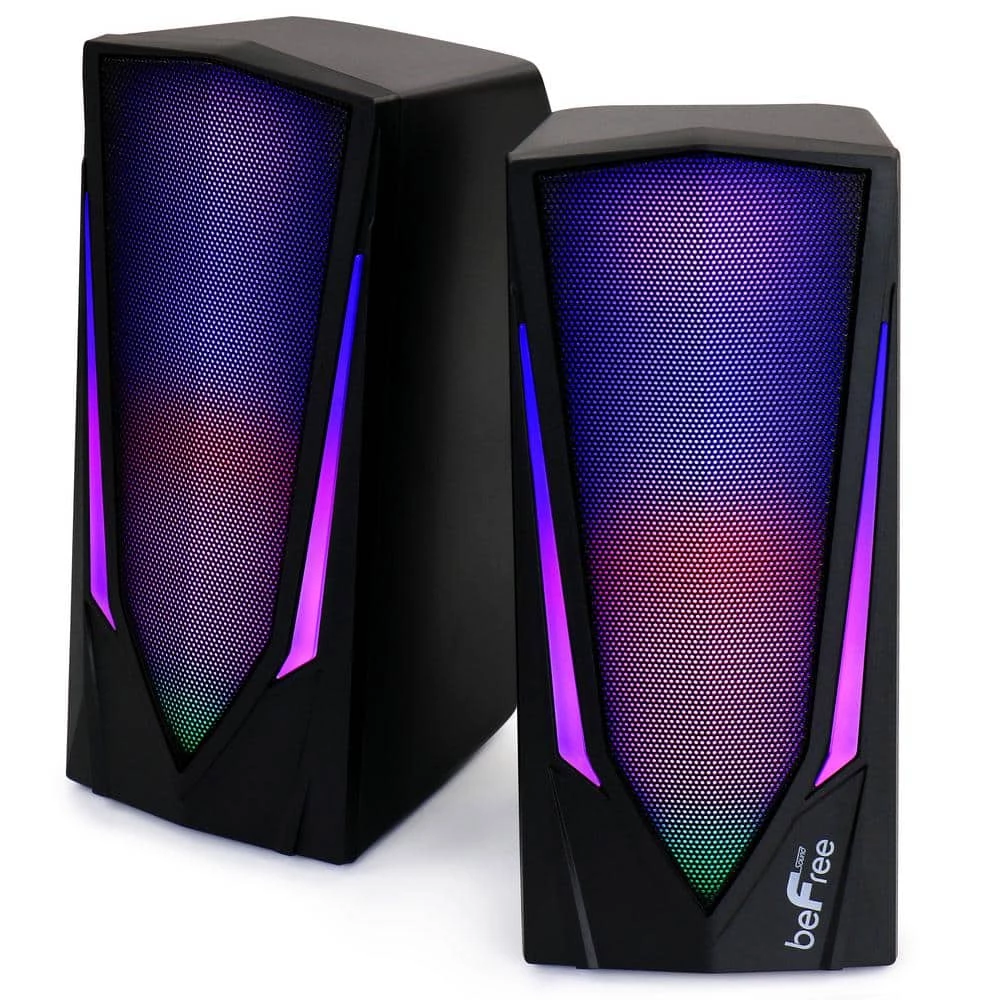 2.0 Computer Gaming Speakers with LED RGB Lights by BEFREE SOUND 4 2.0 Computer Gaming Speakers with LED RGB Lights by BEFREE SOUND - Image 2