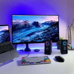 Computer Gaming Speakers with Color LED RGB Lights by BEFREE SOUND -Eaton Sales black befree sound speakers 985117829m 31 1000