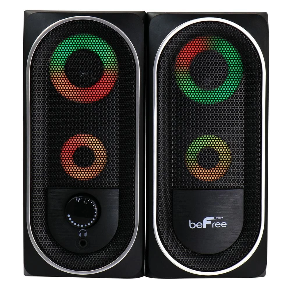 2.0 Computer Gaming Speakers with LED RGB Lights by BEFREE SOUND 3 2.0 Computer Gaming Speakers with LED RGB Lights by BEFREE SOUND