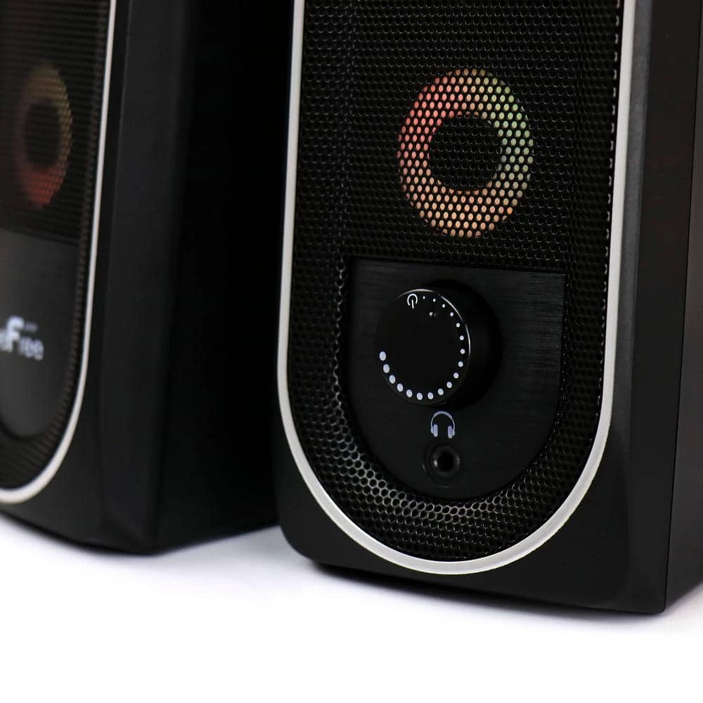 2.0 Computer Gaming Speakers with LED RGB Lights by BEFREE SOUND 8 2.0 Computer Gaming Speakers with LED RGB Lights by BEFREE SOUND - Image 6