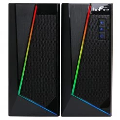 2.0 Computer Gaming Speakers with LED RGB Lights by BEFREE SOUND