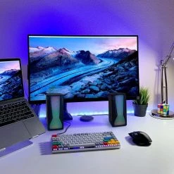 Color LED Dual Gaming Speakers by BEFREE SOUND -Eaton Sales black befree sound speakers 985117833m 31 1000