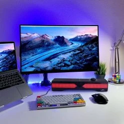 Gaming Dual Soundbar with RGB LED Lights by BEFREE SOUND 17 Gaming Dual Soundbar with RGB LED Lights by BEFREE SOUND -Eaton Sales black befree sound speakers 985117835m 31 1000