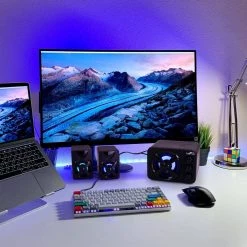 Color LED 2.1 Gaming Speaker System by BEFREE SOUND -Eaton Sales black befree sound speakers 985117836m 31 1000