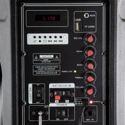 12 in. 2500-Watt Bluetooth Portable Party PA Speaker with Illuminating Lights by BEFREE SOUND 11 12 in. 2500-Watt Bluetooth Portable Party PA Speaker with Illuminating Lights by BEFREE SOUND -Eaton Sales black befree sound speakers 98595926m 4f 1000