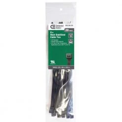 8 in. Heat Stabilized Cable Tie (20-Pack) by Commercial Electric