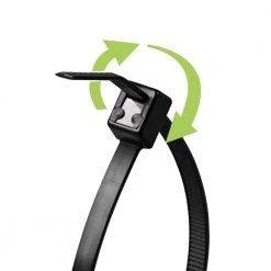 8 in., 11 in. and 14 in. Assorted Twist and Cut Cable Ties, Black (300-Pack) by Commercial Electric -Eaton Sales black commercial electric cable zip ties gtsc 300uv pk 4f 1000