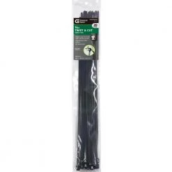 14 in. Twist and Cut Cable Tie, Black (20-Pack) by Commercial Electric