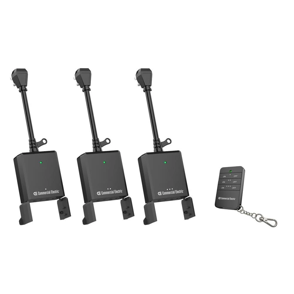 Wireless Indoor/Outdoor Remote Control with 3 Rev by Commercial Electric 3 Wireless Indoor/Outdoor Remote Control with 3 Rev by Commercial Electric