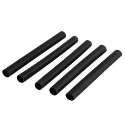 1/4 in. Heat Shrink Tubing, Black (5-Pack) by Commercial Electric