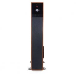 Bluetooth Powered Tower Speaker in Natural Wood by BEFREE SOUND -Eaton Sales brown befree sound speakers 985116051m 1f 1000
