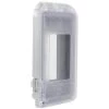 Clear 1-Gang Non-Metallic Weatherproof Horizontal/Vertical Receptacle Cover by Commercial Electric -Eaton Sales clear commercial electric covers wcf1pc 64 1000