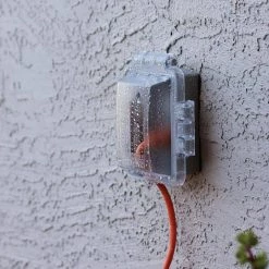 Clear 1-Gang Extra-Duty Non-Metallic While-In-Use Weatherproof Horizontal/Vertical Receptacle Cover by Commercial Electric -Eaton Sales clear commercial electric covers wcw1pc 31 1000