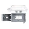Clear 1-Gang Extra Duty Non-Metallic While-In-Use Weatherproof Horizontal/Vertical Receptacle Cover Kit by Commercial Electric 1 Clear 1-Gang Extra Duty Non-Metallic While-In-Use Weatherproof Horizontal/Vertical Receptacle Cover Kit by Commercial Electric -Eaton Sales clear commercial electric covers wcw1pc k 64 1000