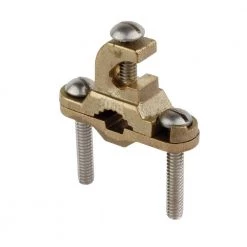 3/8 in. to 1 in. Bronze Ground Clamp with Lay-in Lug for 10 - 2 AWG by Commercial Electric -Eaton Sales commercial electric accessories g22311a e1 1000