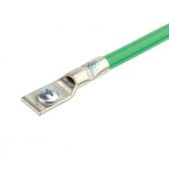 Copper 1-Hole Straight Short Barrel Compression Lug for #6 Stranded Wire, Blue by Commercial Electric -Eaton Sales commercial electric accessories g98004 31 1000