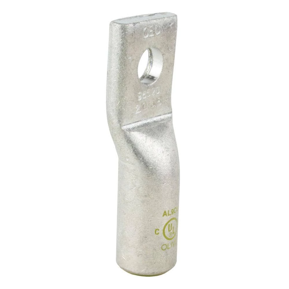 Aluminum 1-Hole Straight Short Barrel Compression Lug for #2/0 Stranded Wire, Olive by Commercial Electric 5 Aluminum 1-Hole Straight Short Barrel Compression Lug for #2/0 Stranded Wire, Olive by Commercial Electric - Image 3