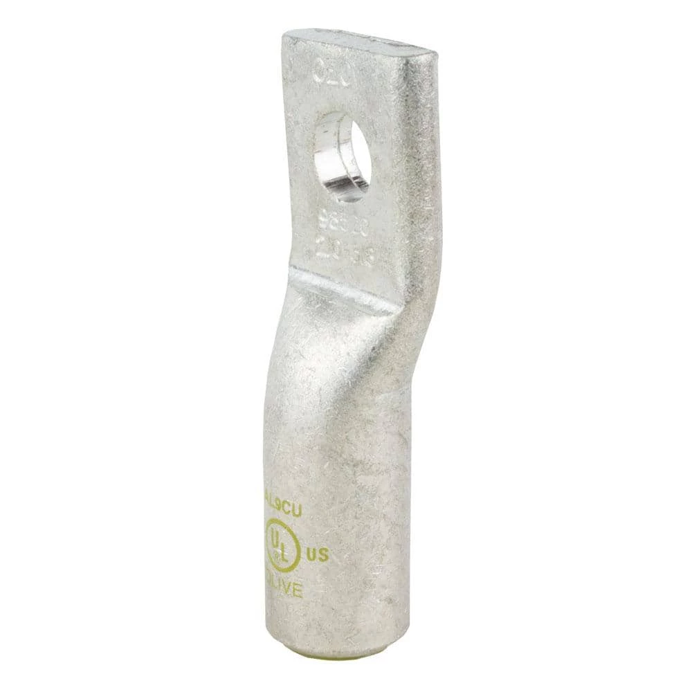 Aluminum 1-Hole Straight Short Barrel Compression Lug for #2/0 Stranded Wire, Olive by Commercial Electric 4 Aluminum 1-Hole Straight Short Barrel Compression Lug for #2/0 Stranded Wire, Olive by Commercial Electric - Image 2