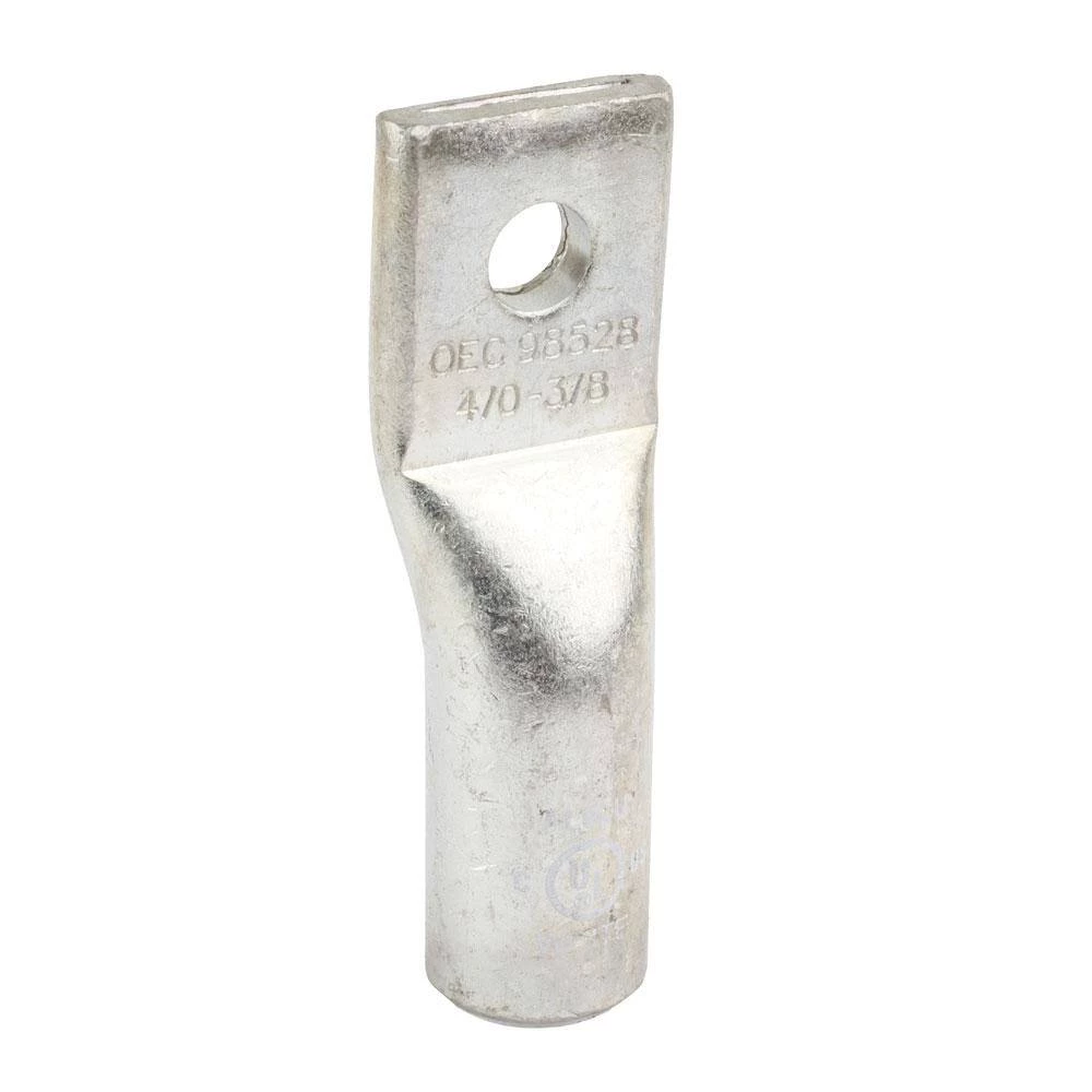 Aluminum 1-Hole Straight Short Barrel Compression Lug for 4/0 Stranded Wire in White by Commercial Electric 5 Aluminum 1-Hole Straight Short Barrel Compression Lug for 4/0 Stranded Wire in White by Commercial Electric - Image 3